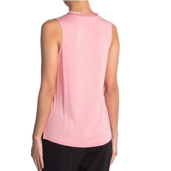 Reiss Chelsea Silk Trim Detail Blouse Pink Romantic Barbie Spring Tank Cami Sz L - Picture 3 of 8